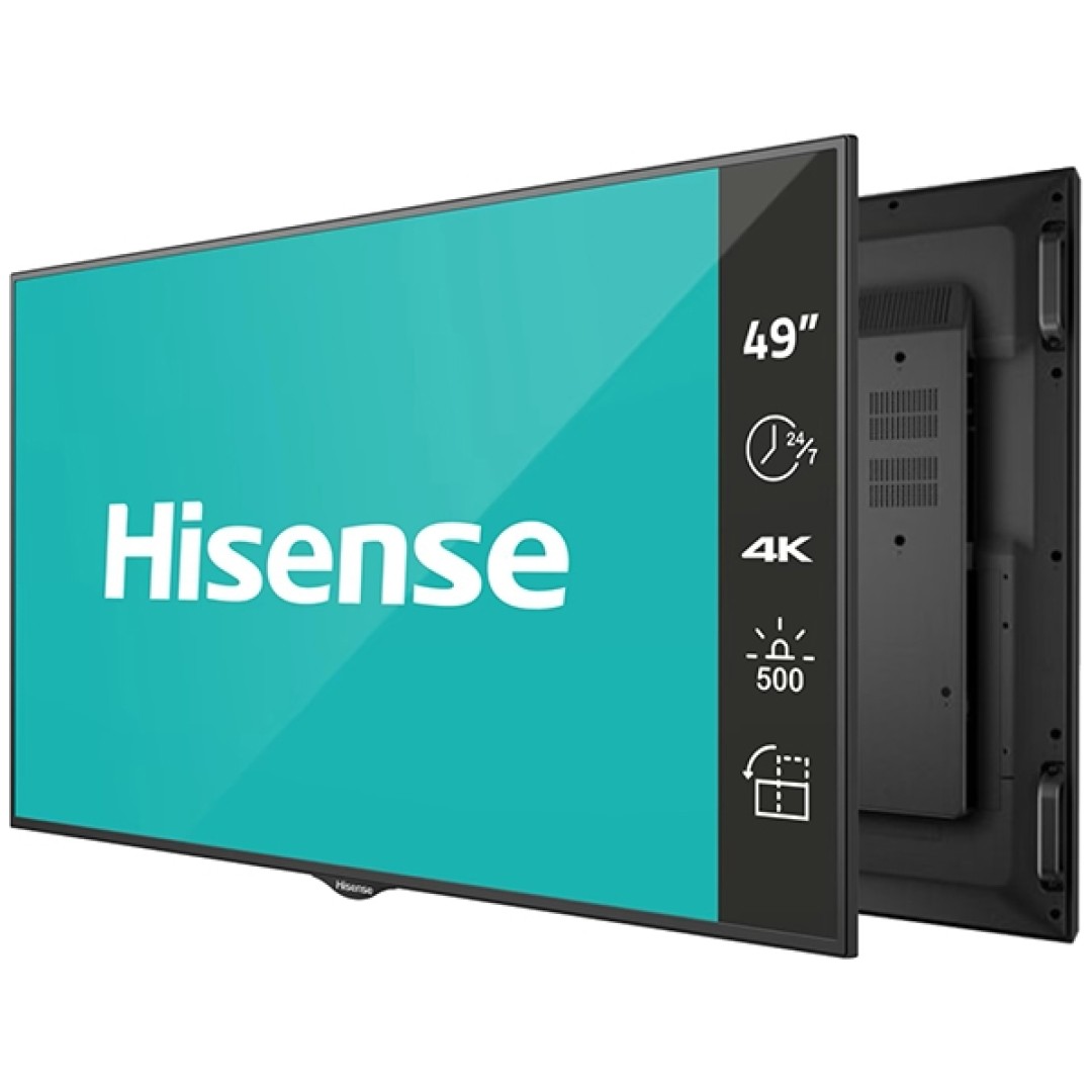 Hisense digital signage zaslon 49BM66AE 49'' / 4K / 500 nits / 60 Hz / (24h / 7 dni )