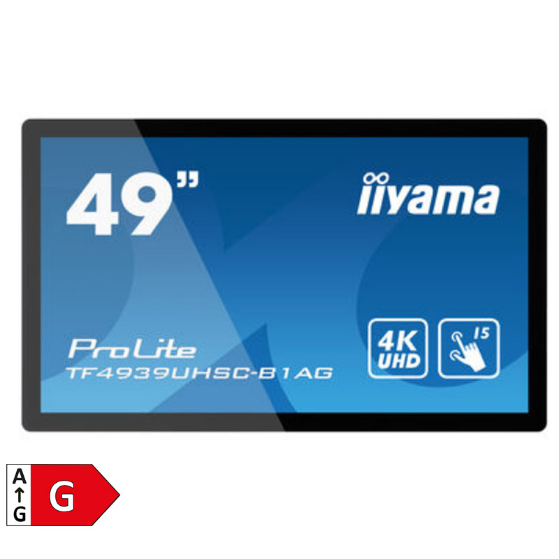 IIYAMA ProLite TF4939UHSC-B1AG 123cm (49") IPS LED 4K 24/7 informacijski na dotik / interaktivni monitor