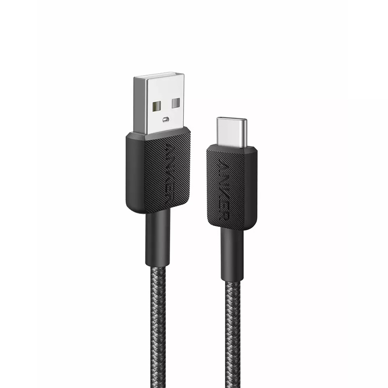 Anker 322 USB-A to USB-C pleten kabel 0