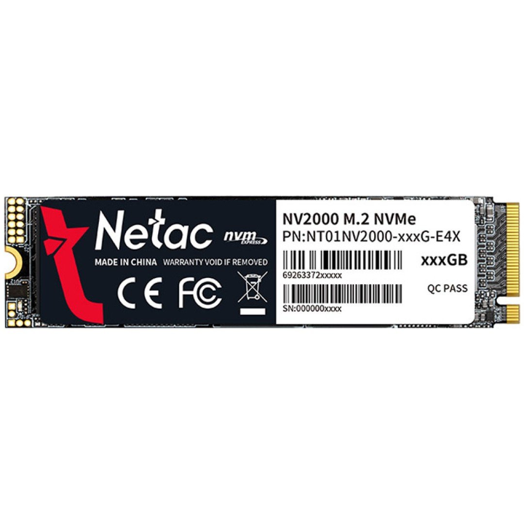 NETAC NV2000 256GB M.2 PCIe 3.0 NVMe 1.3 (NT01NV2000-256-E4X) SSD