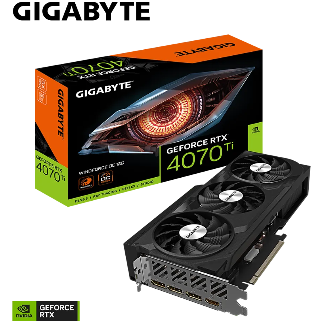 Grafična kartica GIGABYTE GeForce RTX 4070 Ti WINDFORCE OC 12G