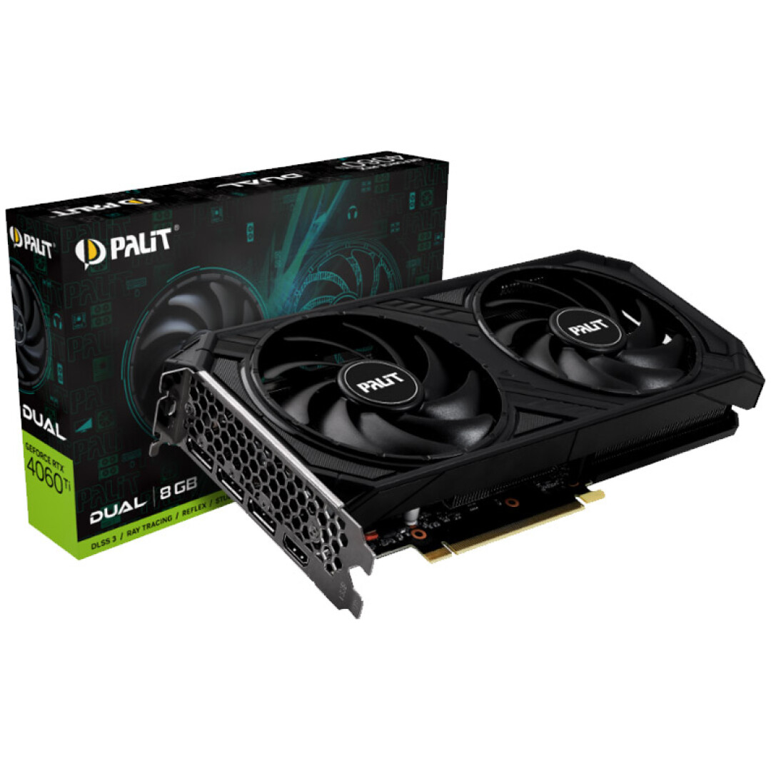 Grafična kartica nVidia RTX4060Ti Palit Dual - 8GB GDDR6 (NE6406T019P1-1060D)