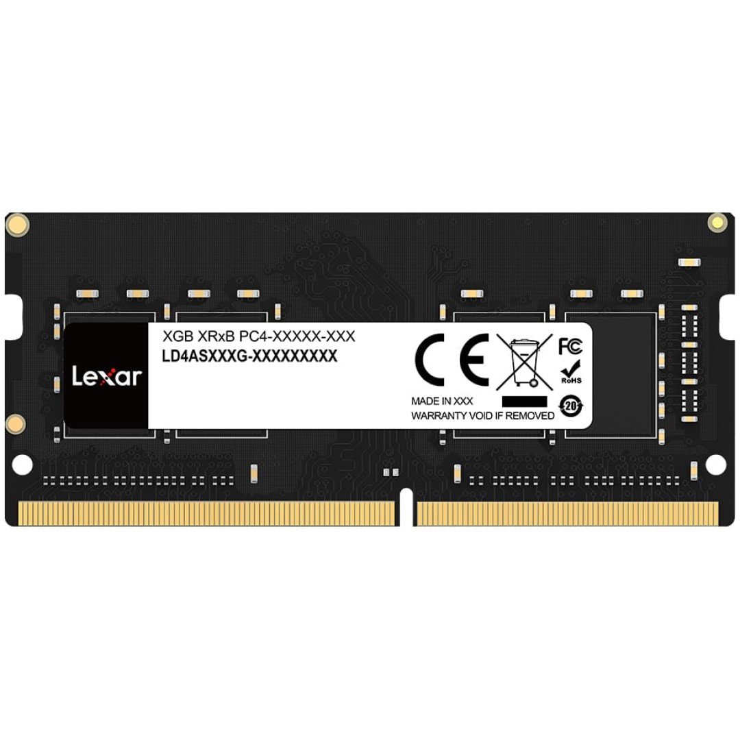 RAM SODIMM DDR4 16GB PC4-25600 3200MT/s CL19 1.2V Lexar