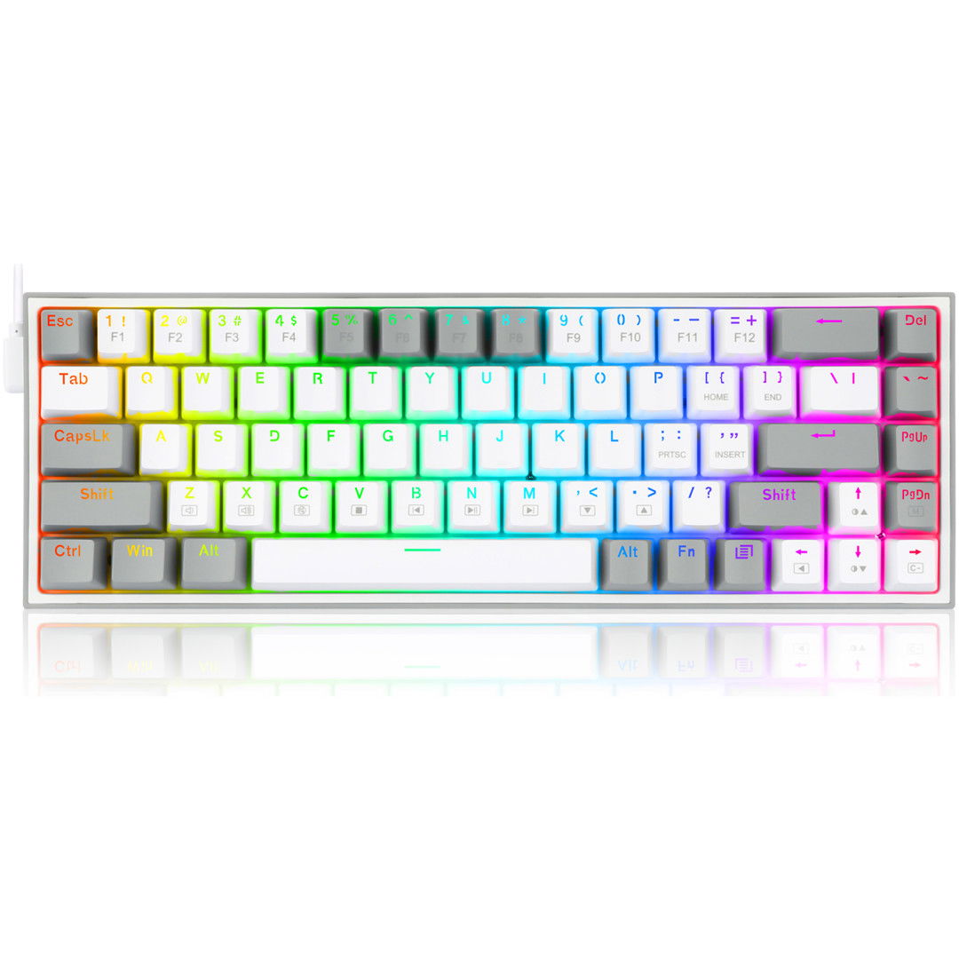 REDRAGON CASTOR K631WG-RGB TIPKOVNICA - RDEČA STIKALA