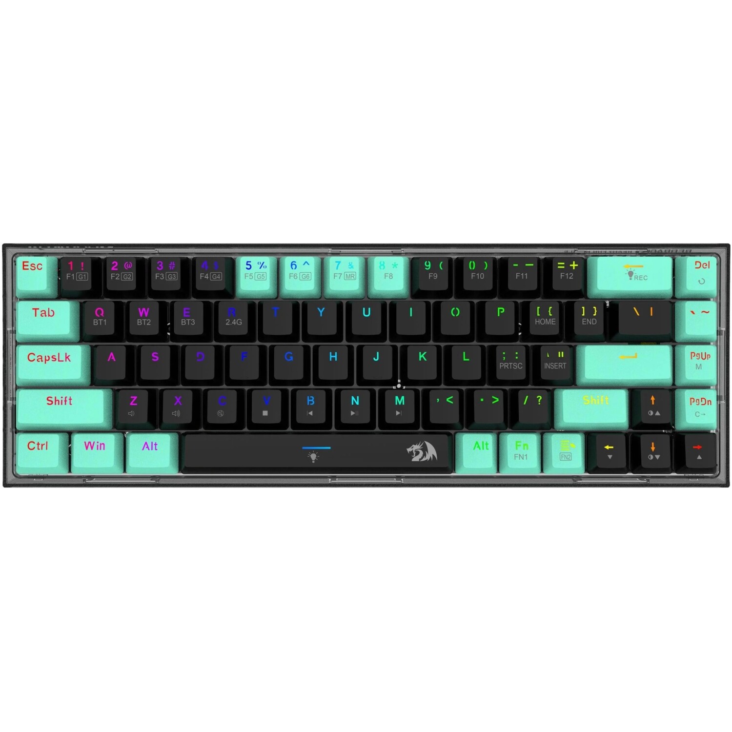 KEYBOARD - REDRAGON CASTOR PRO K631RGB-BG WIRED/WIRELESS