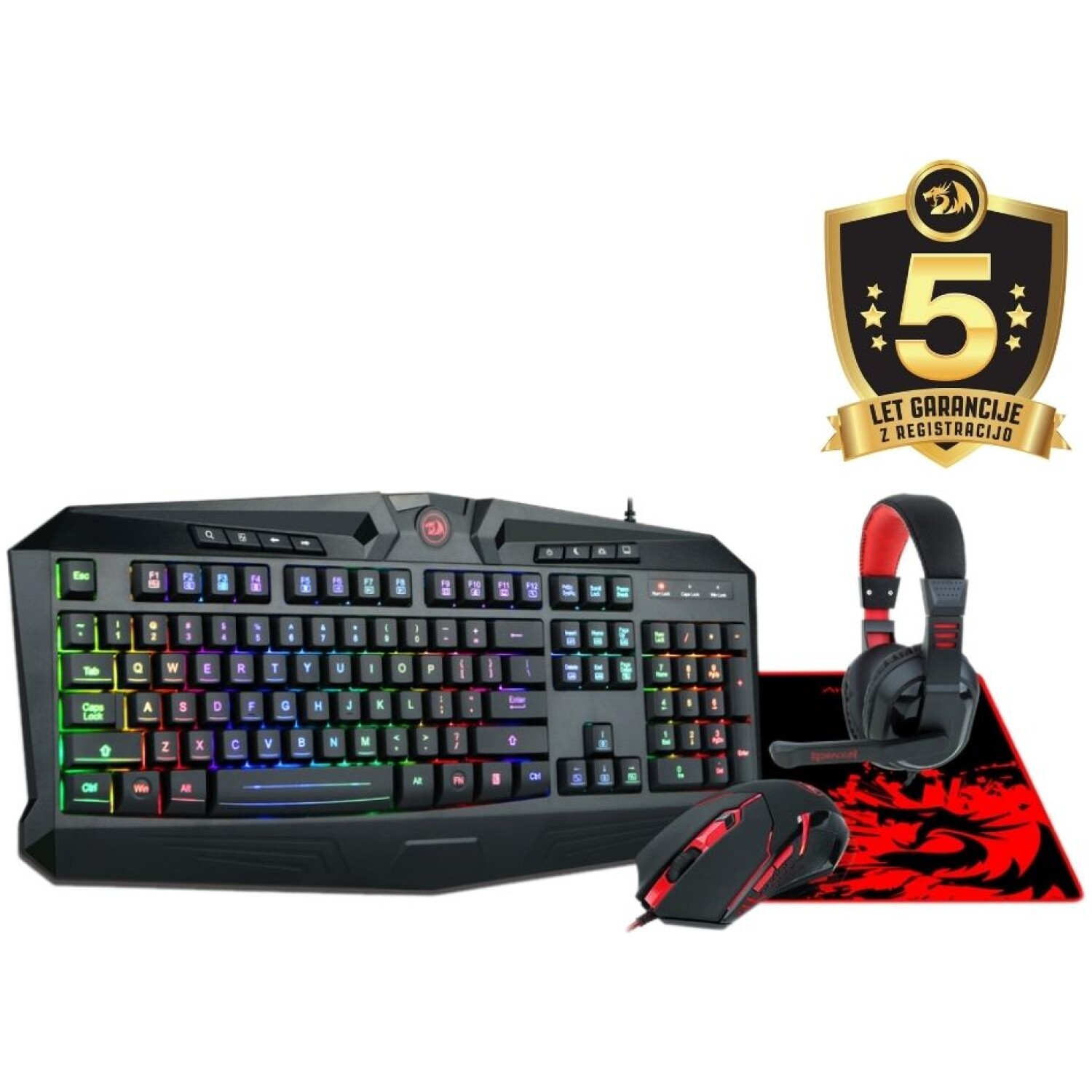 REDRAGON COMBO S101-BA SET (4in1) SLO/HR LAYOUT