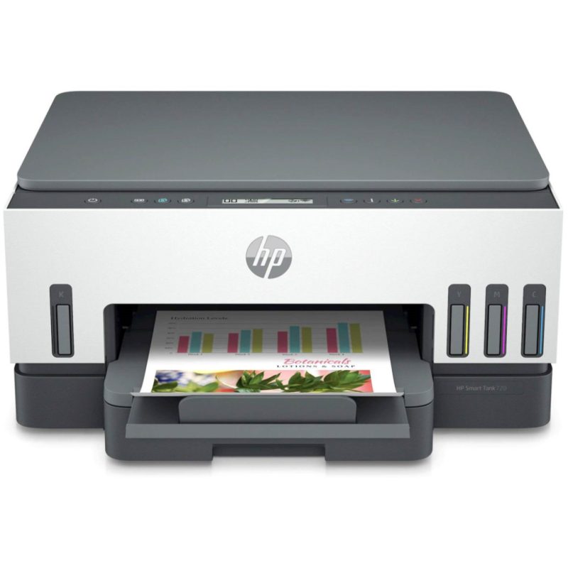 Tiskalnik Brizgalni Barvni Multifunkcijski HP Smart Tank 720 A4/tiskanje/skeniranje/kopiranje/Wi-Fi (6UU46A)