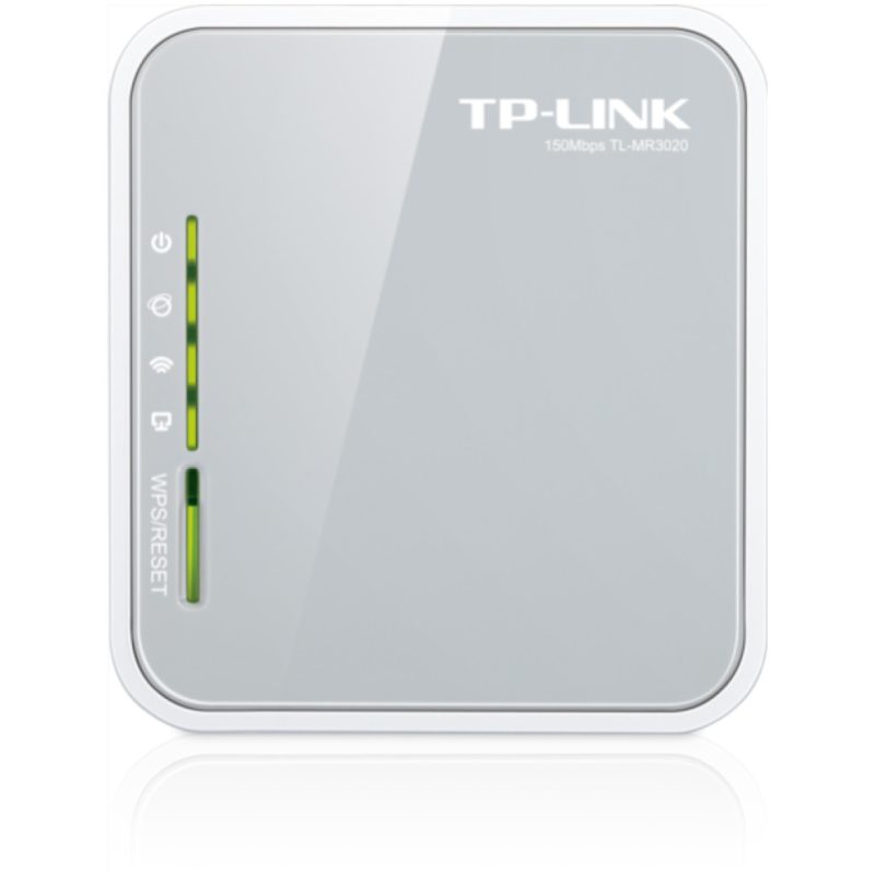 Usmerjevalnik brezžični TP-Link WiFi4 802.11n N150 150Mbit/s 3G/4G USB dongle mobilni 1xLAN 1x notranja antena (TL-MR3020)
