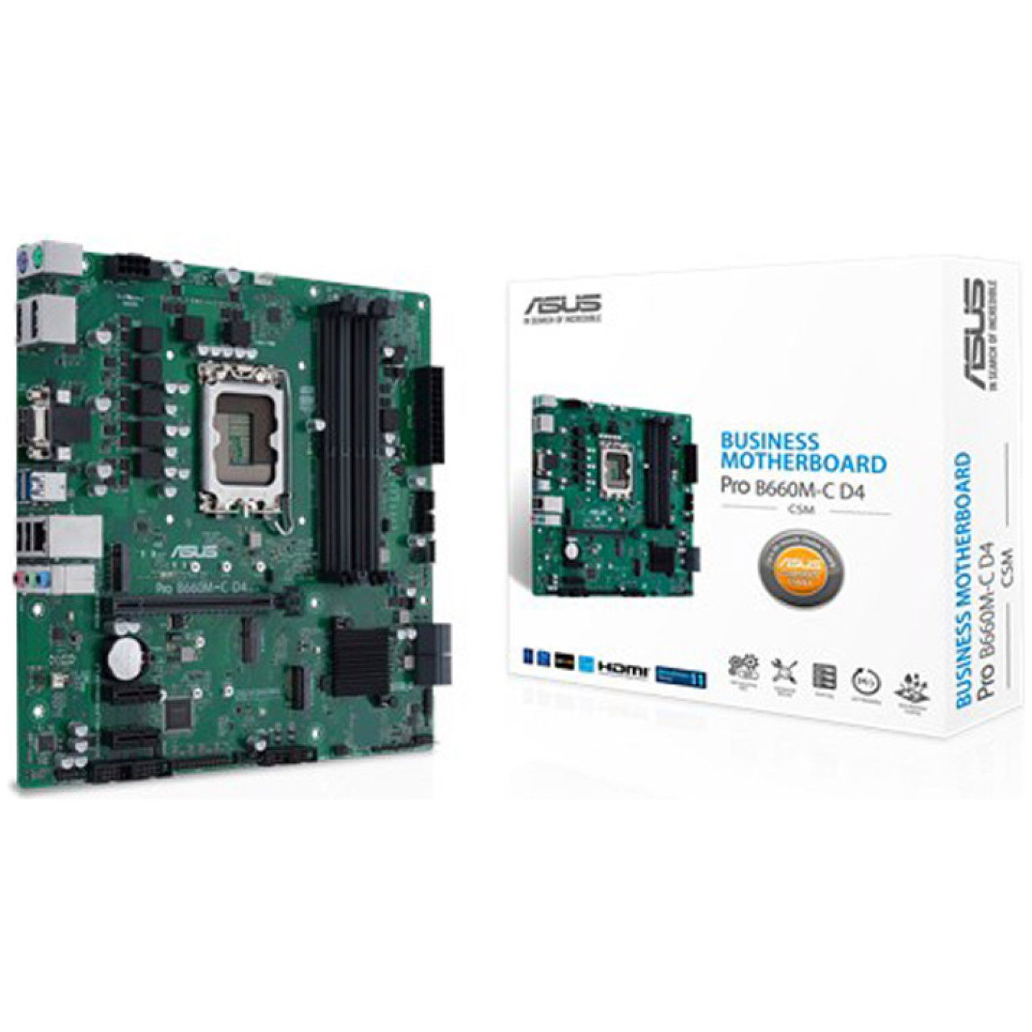 ASUS Pro B660M-C D4-CSM LGA1700 mATX DDR4 DP/HDMI USB3.2 osnovna plošča