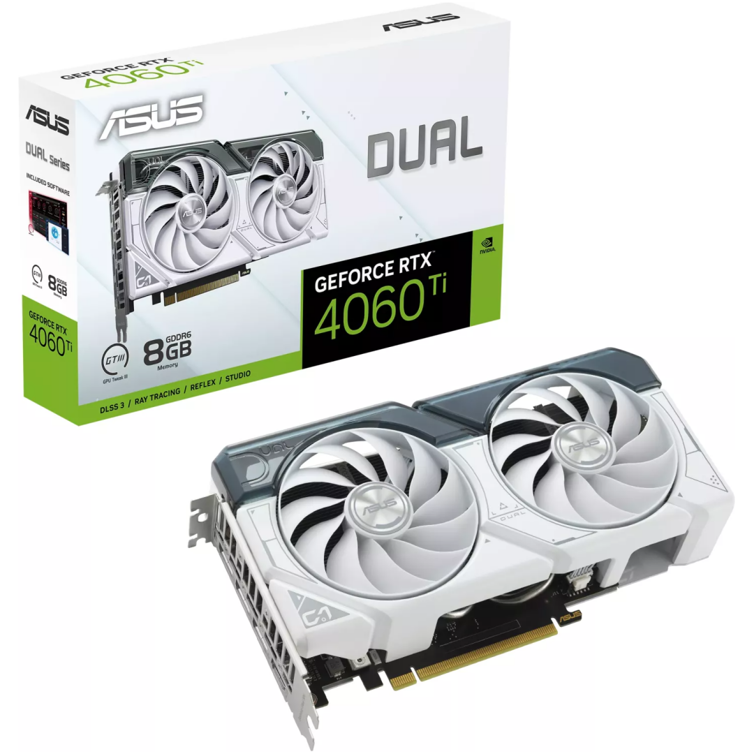 Grafična kartica ASUS GeForce RTX 4060 Ti White OC Edition 8GB GDDR6