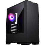 PHANTEKS ECLIPSE G300A TEMPERED GLASS D-RGB LED ATX črno ohišje