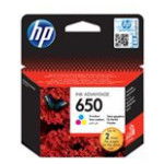 HP 650 Tri-color Ink Cartridge