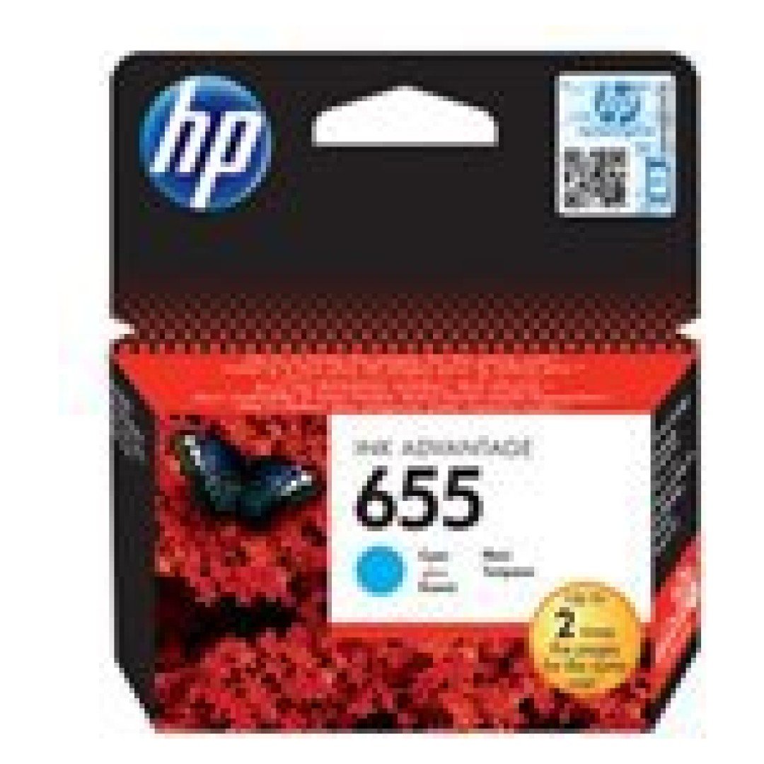 HP 655 ink cartridge cyan 600p