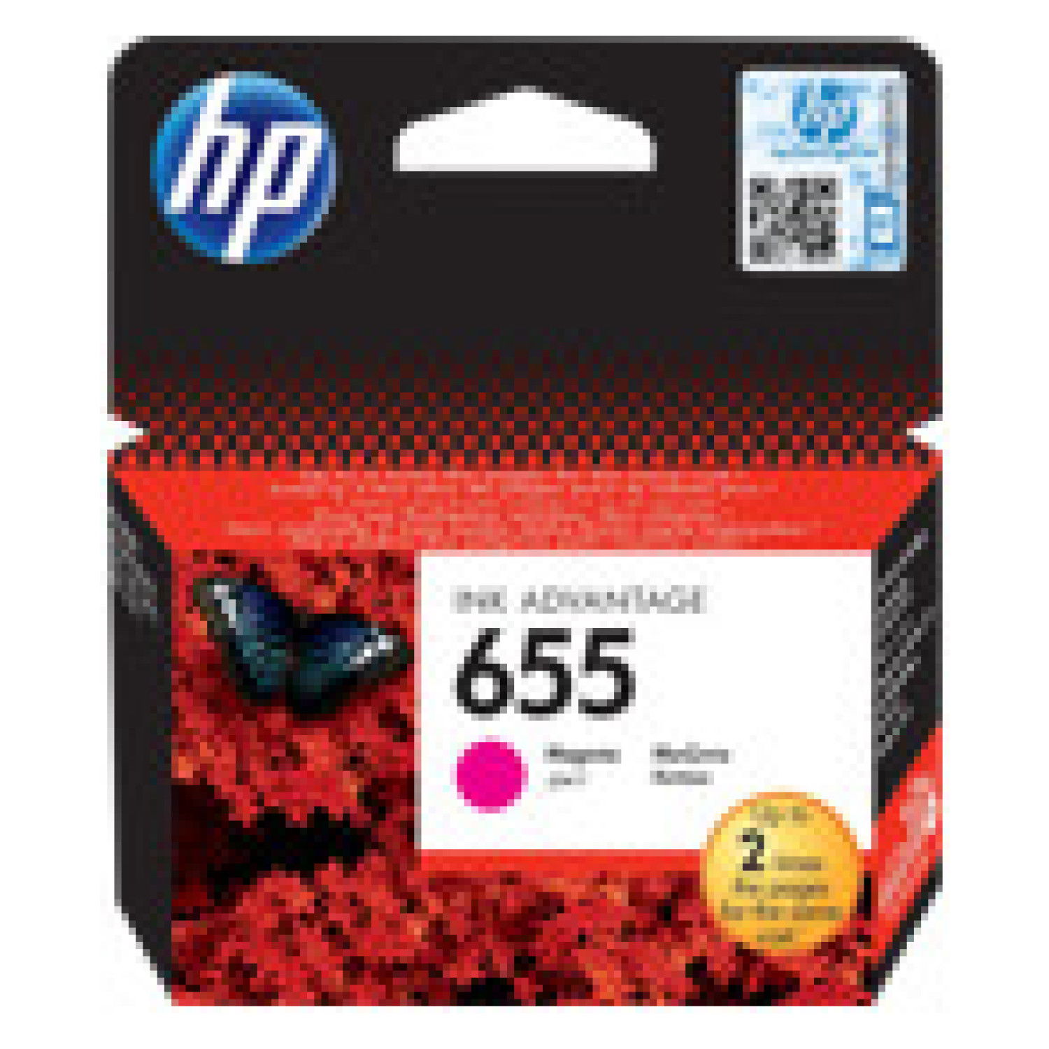 HP 655 ink cartridge magenta 600p