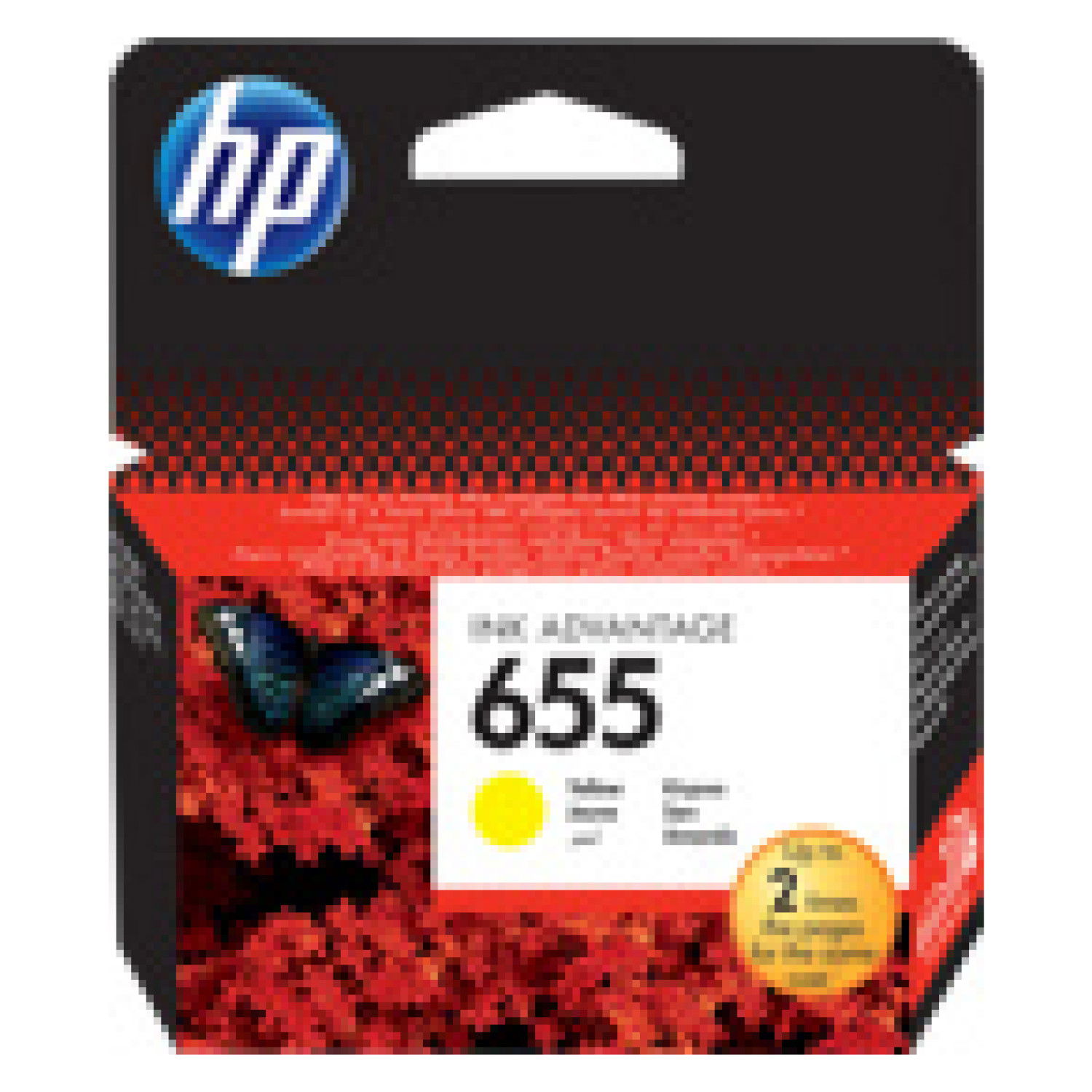 HP 655 ink cartridge yellow 600p