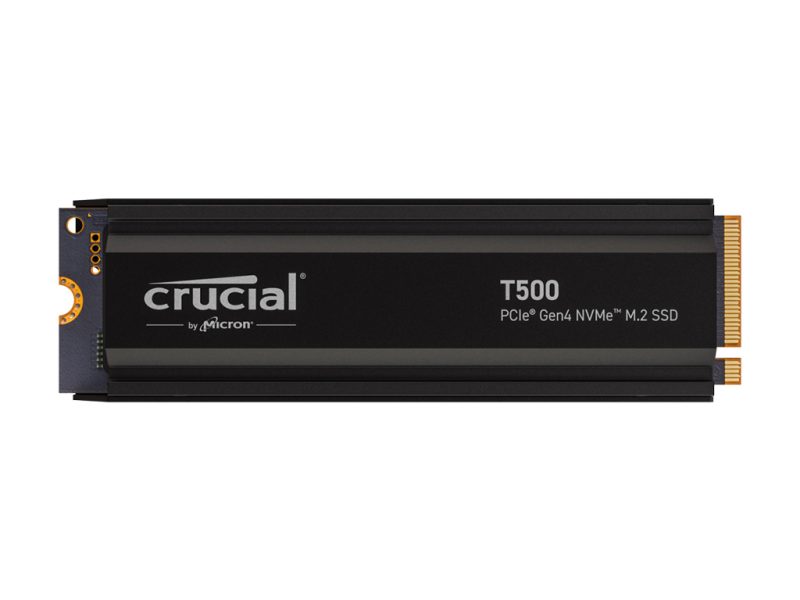 Disk SSD M.2 NVMe PCIe 4.0 1TB Crucial T500 s hladilnikom 2280 7300/6900MB/s (CT1000T500SSD5)