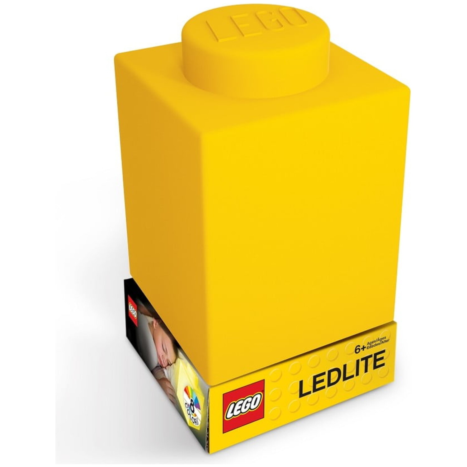 LEGO SILCONE LED NIGHTLIGHT YELLOW NOČNA LUČKA