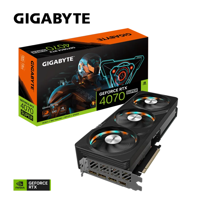 Grafična kartica GIGABYTE GeForce RTX 4070 SUPER GAMING OC 12G