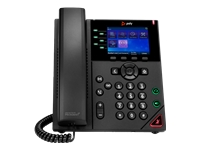 HP Poly VVX 350 6-Line IP Phone and PoE
