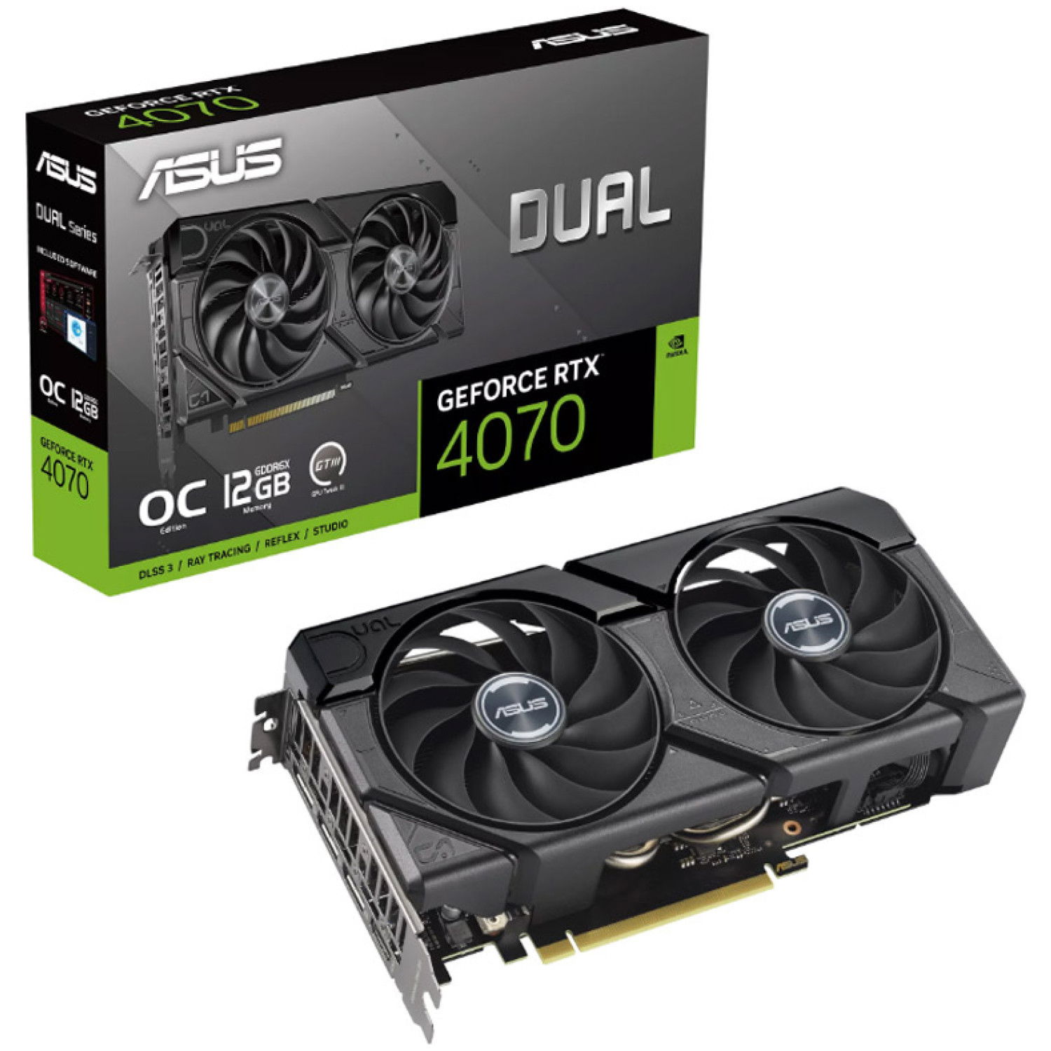 ASUS Dual GeForce RTX 4070 Super EVO OC 12GB GDDR6X (90YV0KC0-M0NA00) grafična kartica