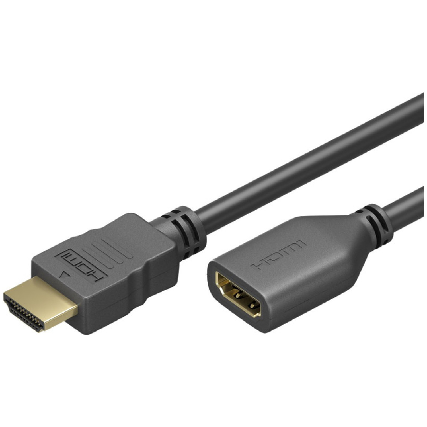 GOOBAY HDMI (M) na HDMI (Ž) 2m High Speed z Ethernet 4K pozlačen podaljševalni kabel