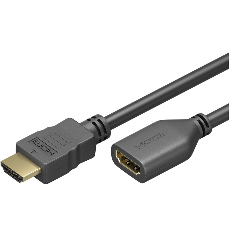 GOOBAY HDMI (M) na HDMI (Ž) 2m High Speed z Ethernet 4K pozlačen podaljševalni kabel