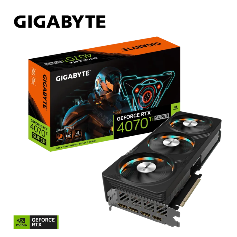 Grafična kartica GIGABYTE GeForce RTX 4070 Ti SUPER GAMING OC 16G