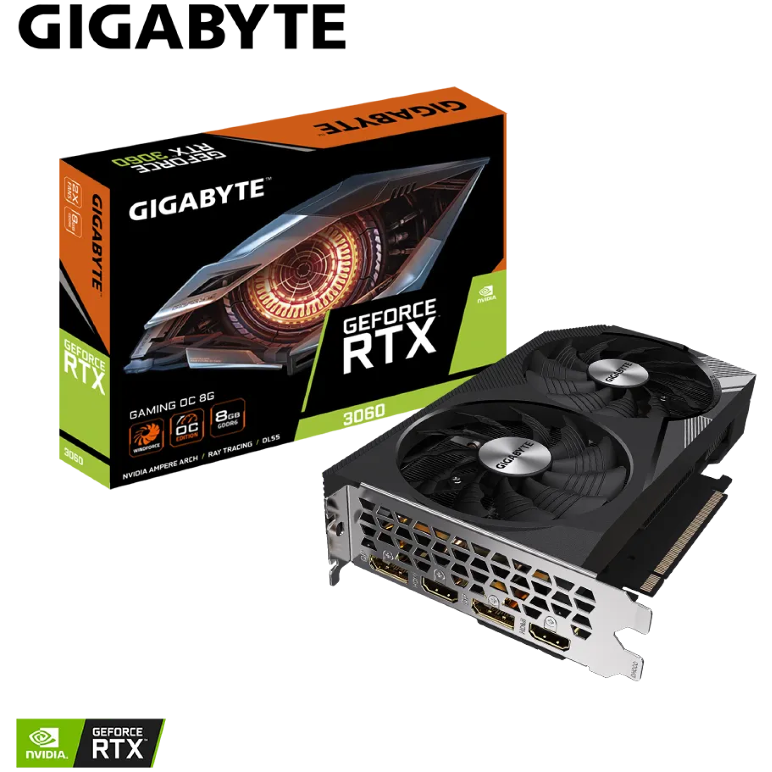 Grafična kartica GIGABYTE GeForce RTX 3060 GAMING OC 8G