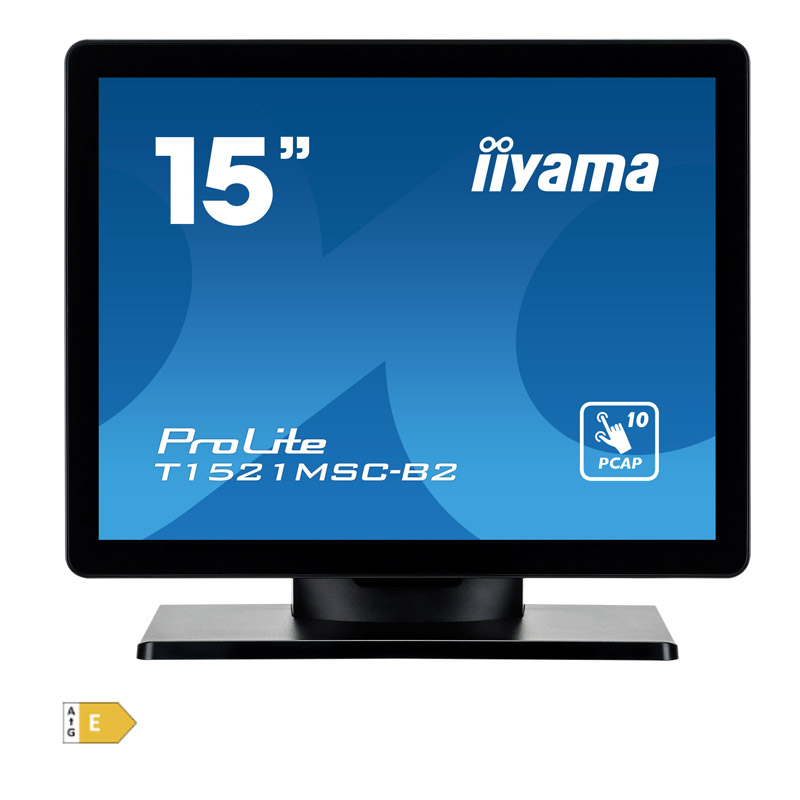IIYAMA ProLite T1521MSC-B2 38cm (15") TN LED LCD XGA P-CAP zvočniki na dotik informacijski / interaktivni monitor