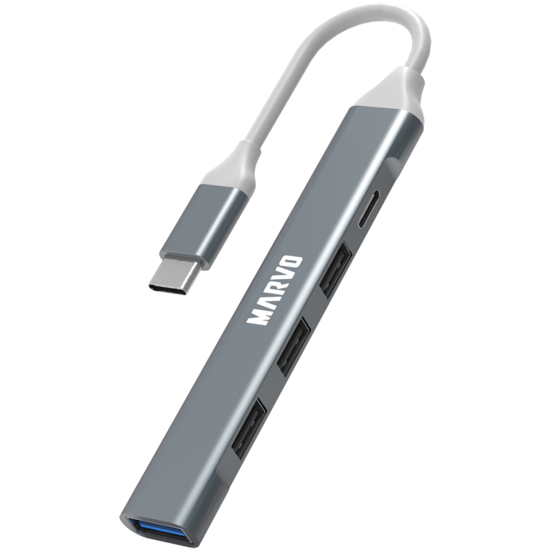 MARVO UH008 USB HUB (USB C to A 3x USB 2.0 1xUSB 3.0)