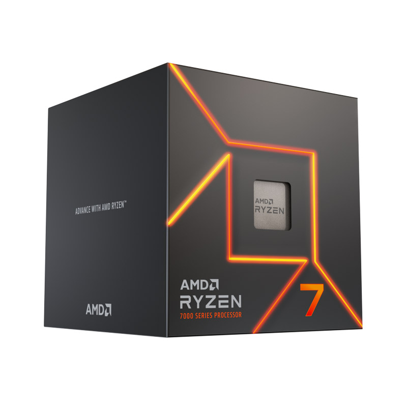 Procesor AMD AM5 Ryzen 7 7700 8C/16T 3.8Hz/5.3GHz BOX 65W grafika Radeon Wraith Stealth hladilnik
