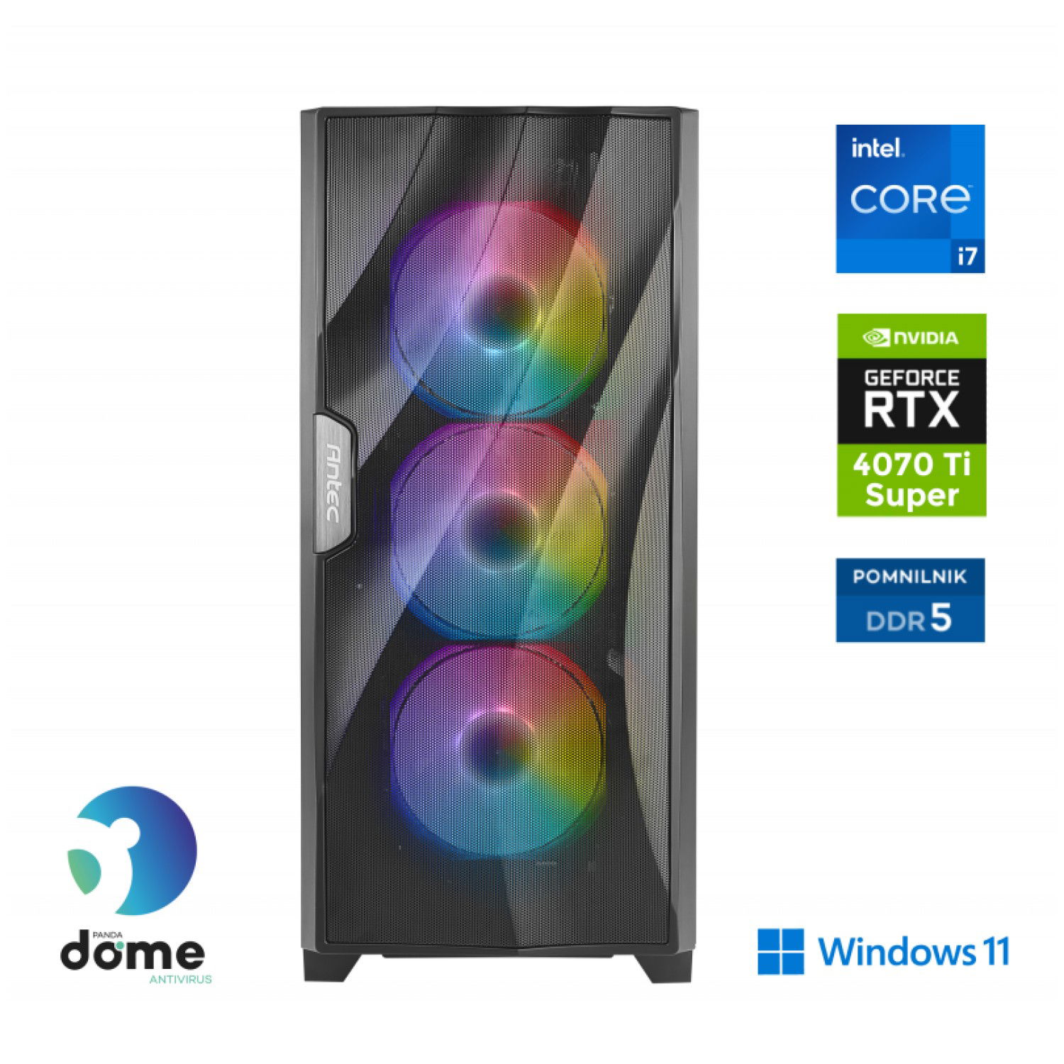 Računalnik ANNI Gamer Extreme i5-14400F / RTX 4070S Ti / 32 GB / 2 TB /W11H