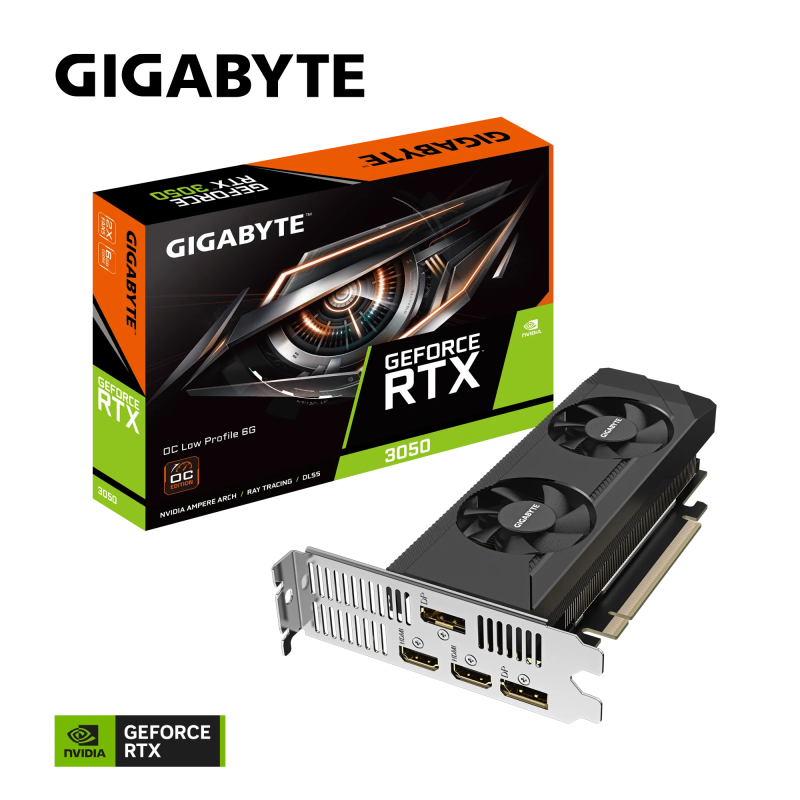 Grafična kartica GIGABYTE GeForce RTX 3050 OC Low Profile 6G