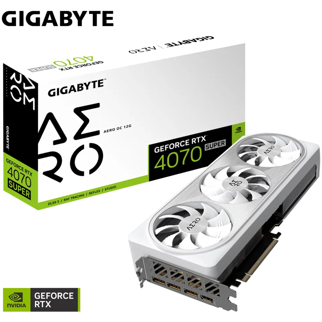 Grafična kartica GIGABYTE GeForce RTX 4070 SUPER AERO OC 12G