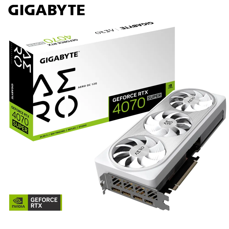 Grafična kartica GIGABYTE GeForce RTX 4070 SUPER AERO OC 12G