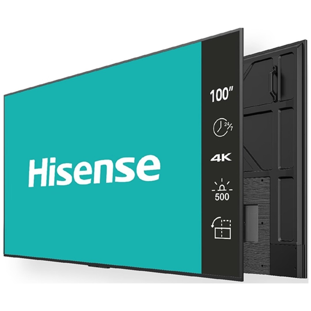 Hisense digital signage zaslon 100BM66D 100" / 4K / 500 nits / 120 Hz / (24h / 7 dni )