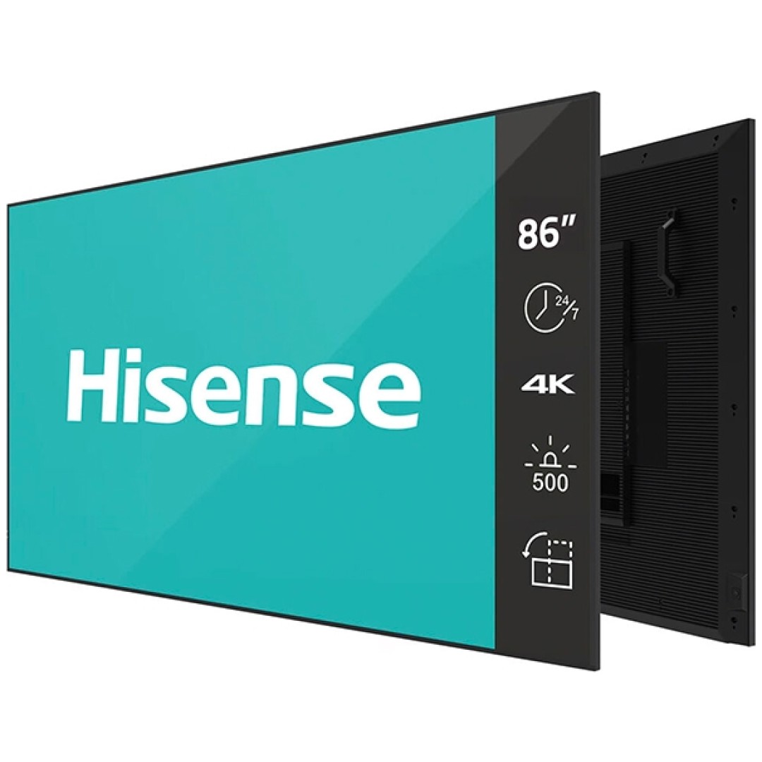 Hisense digital signage zaslon 86DM66D 86" / 4K / 500 nits / 60 Hz / (24h / 7 dni )