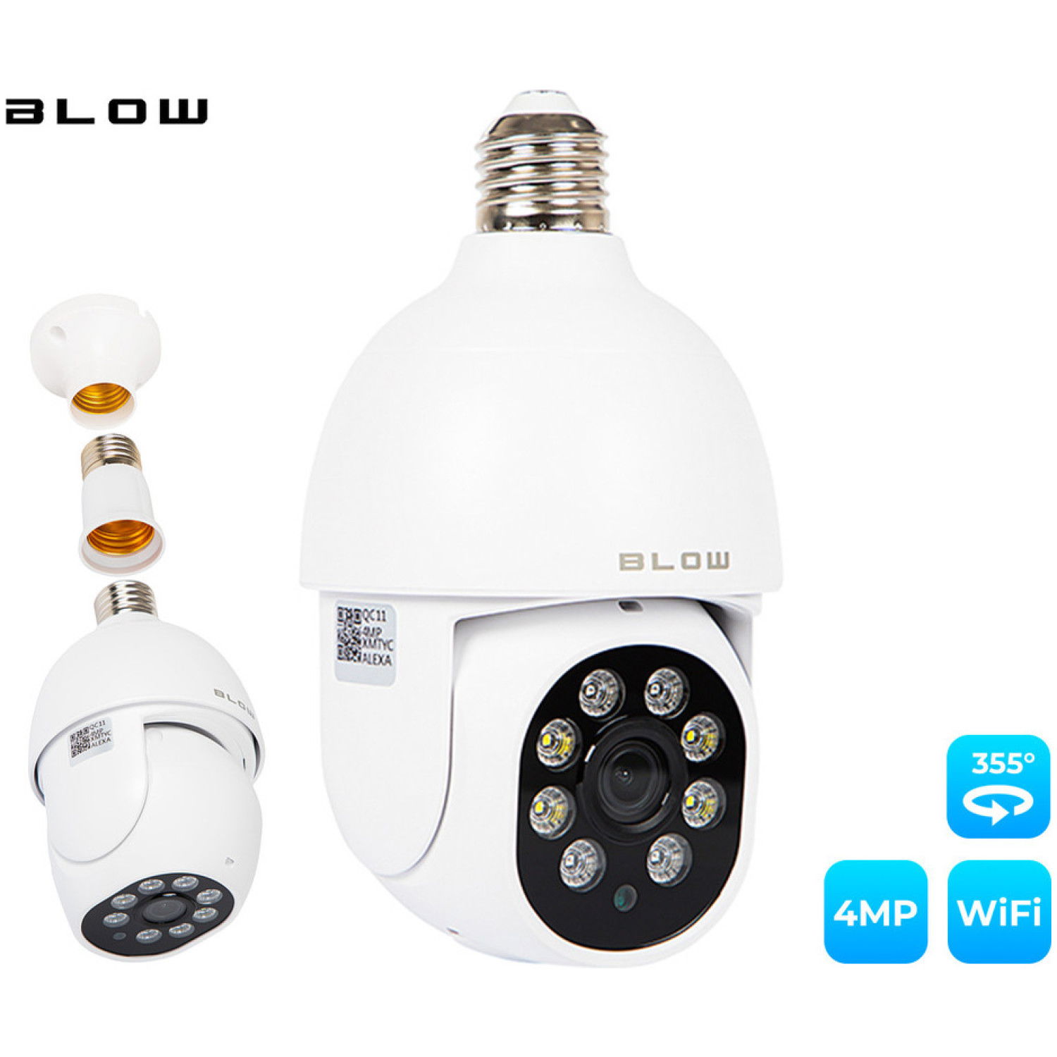 BLOW T-834 IP kamera + LED žarnica