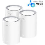 CUDY M3000 V2.0 (3-pack) AX3000 2.5G Mesh Dual Band WiFi6 brezžični usmerjevalnik - router