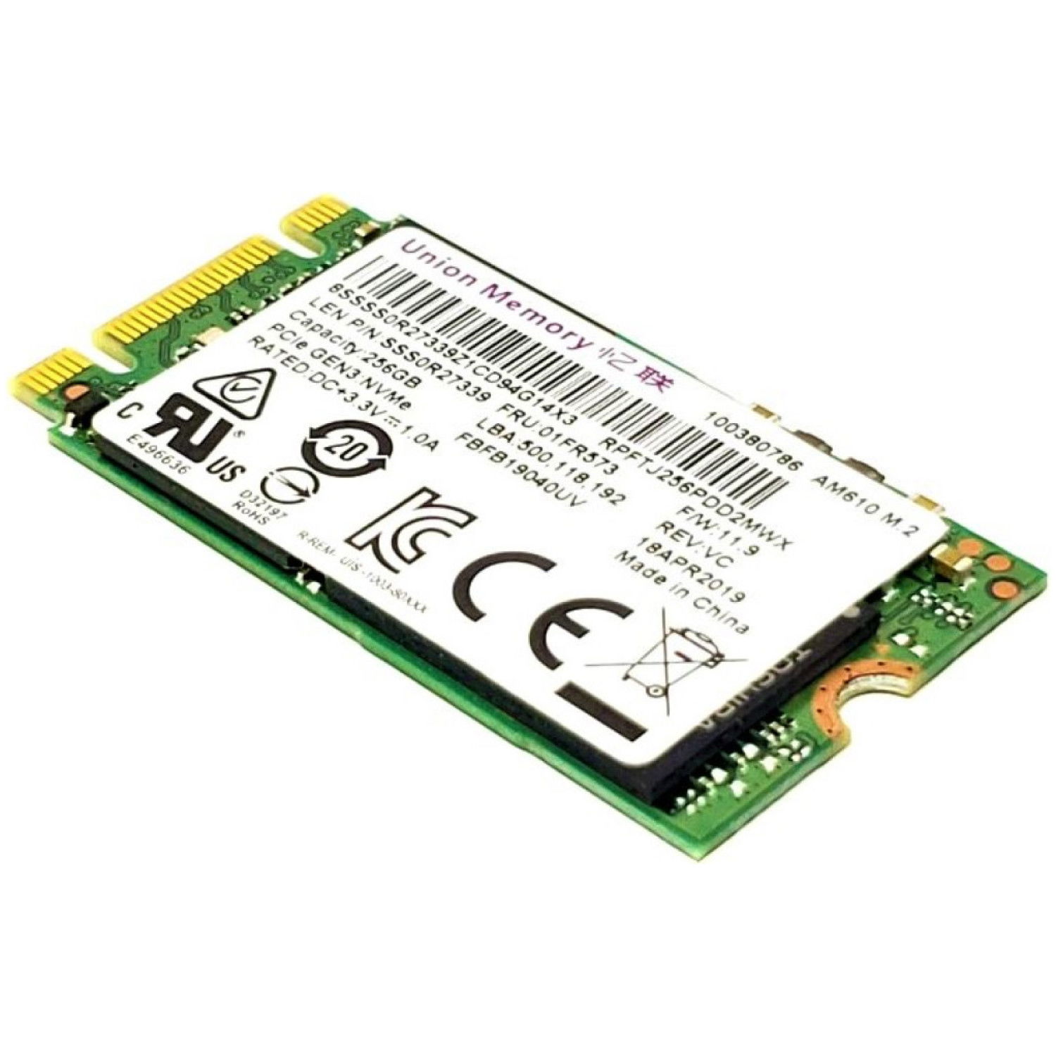 Disk SSD M.2 NVMe PCIe 3.0 256GB Razni proizvajalci OEM 2242 2000/1700MB/s (256-2242-OEM)