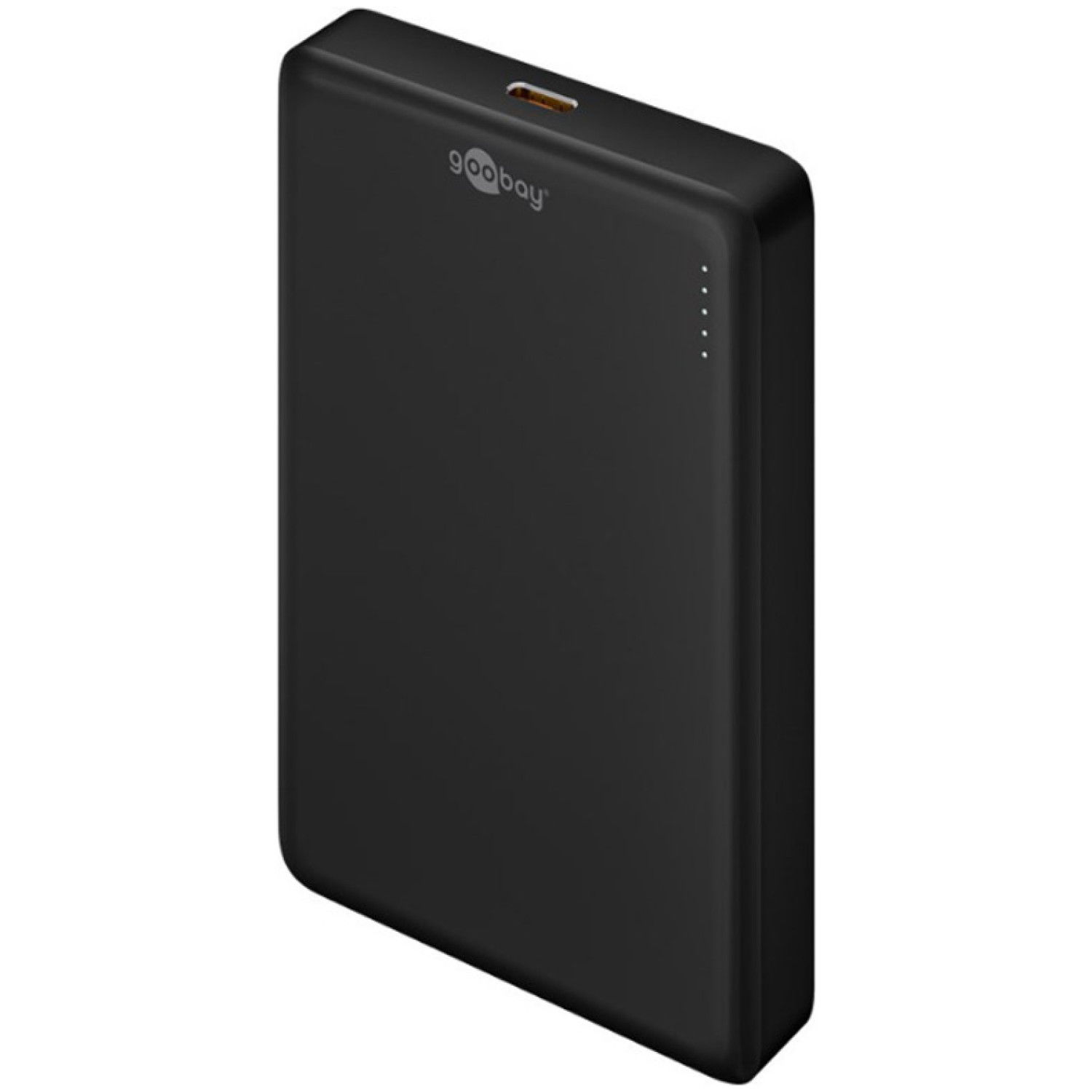 GOOBAY Magnetic Wireless PowerBank 10.000 mAh črna brezžična prenosna baterija