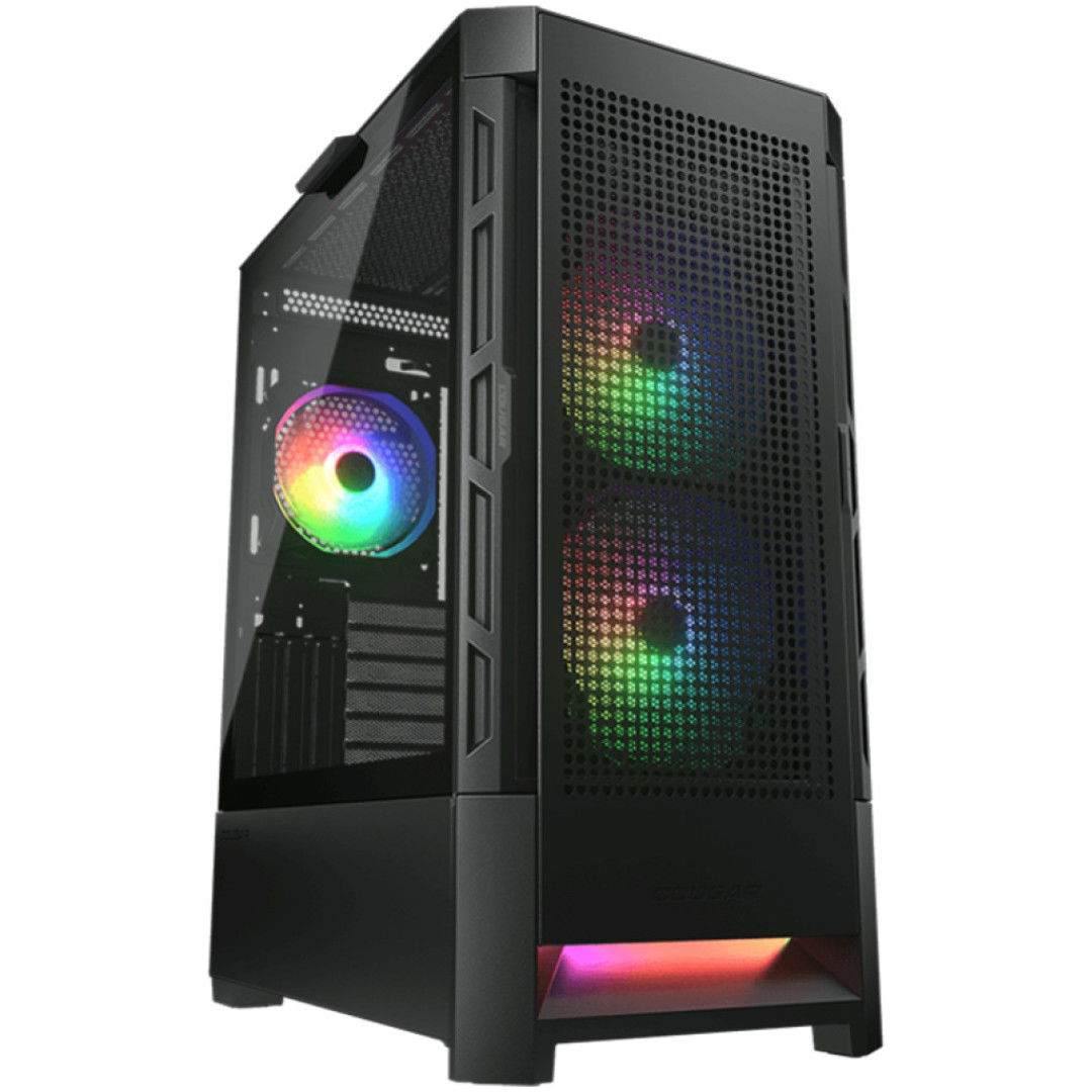 Ohišje Cougar Duoface RGB MidiATX - črna RGB