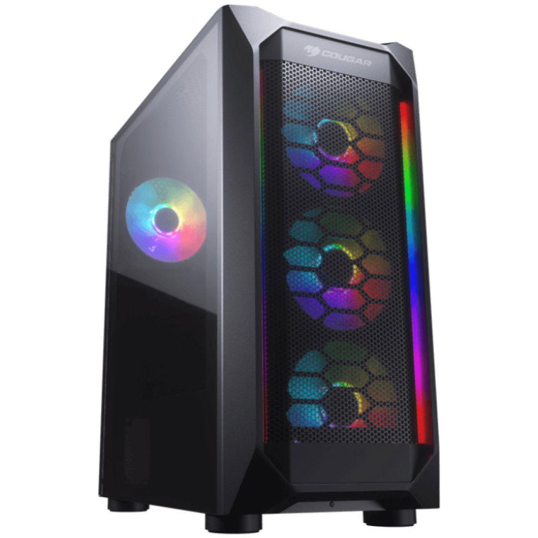 Ohišje Cougar MX410 Mesh-G RGB MidiATX - črna RGB