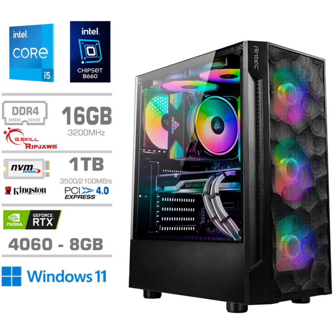 Računalnik MEGA TWR S7 i5-14600KF/RTX4060/16GB/1TB-4.0/750W/Win11Home RGB