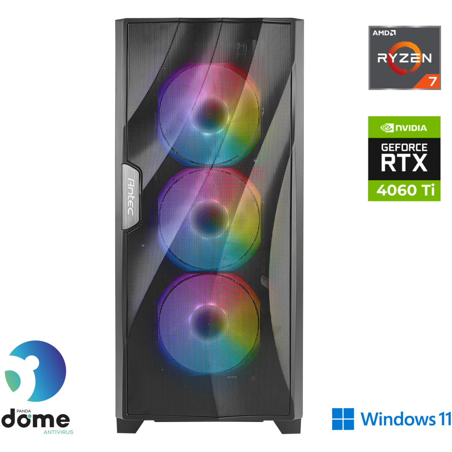 Računalnik ANNI Gamer Extreme R7 5700X / RTX 4060 Ti / 32 GB / 2 TB / W11H