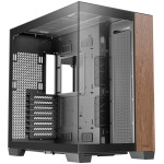 ANTEC C8 Wood Full-Tower okno črno/rjavo gaming ohišje