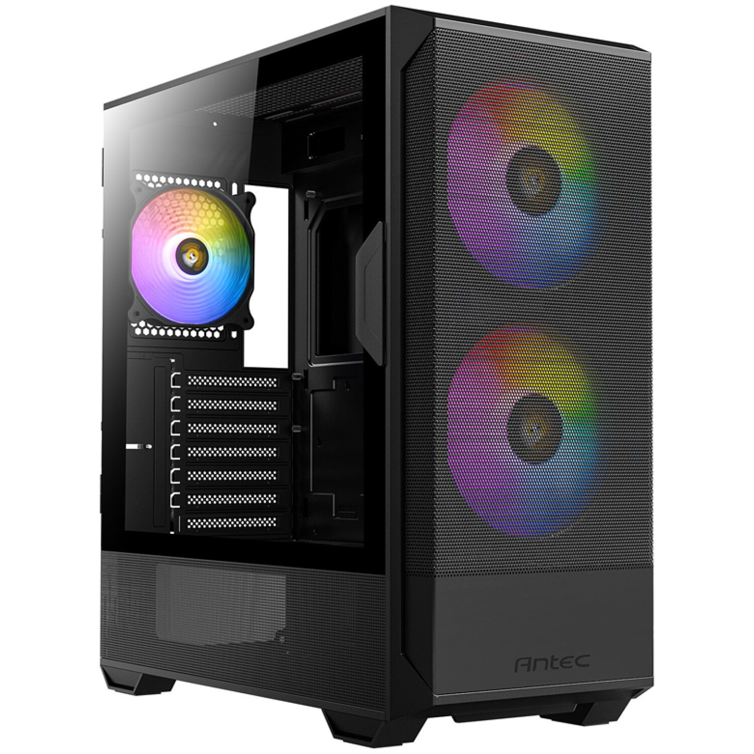 ANTEC NX416L ARGB Mid-Tower ATX okno črno gaming ohišje