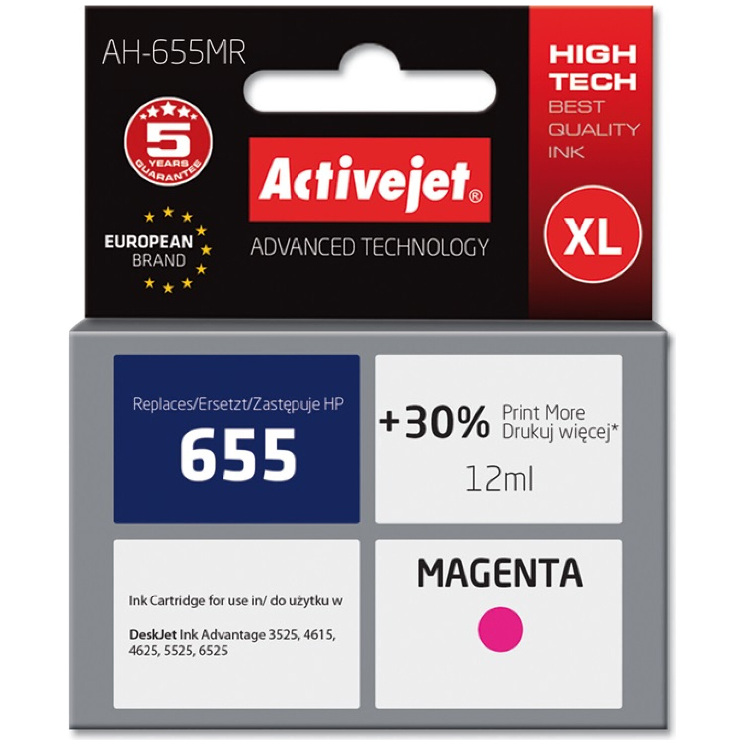 ActiveJet Magenta črnilo HP CZ111AE 655