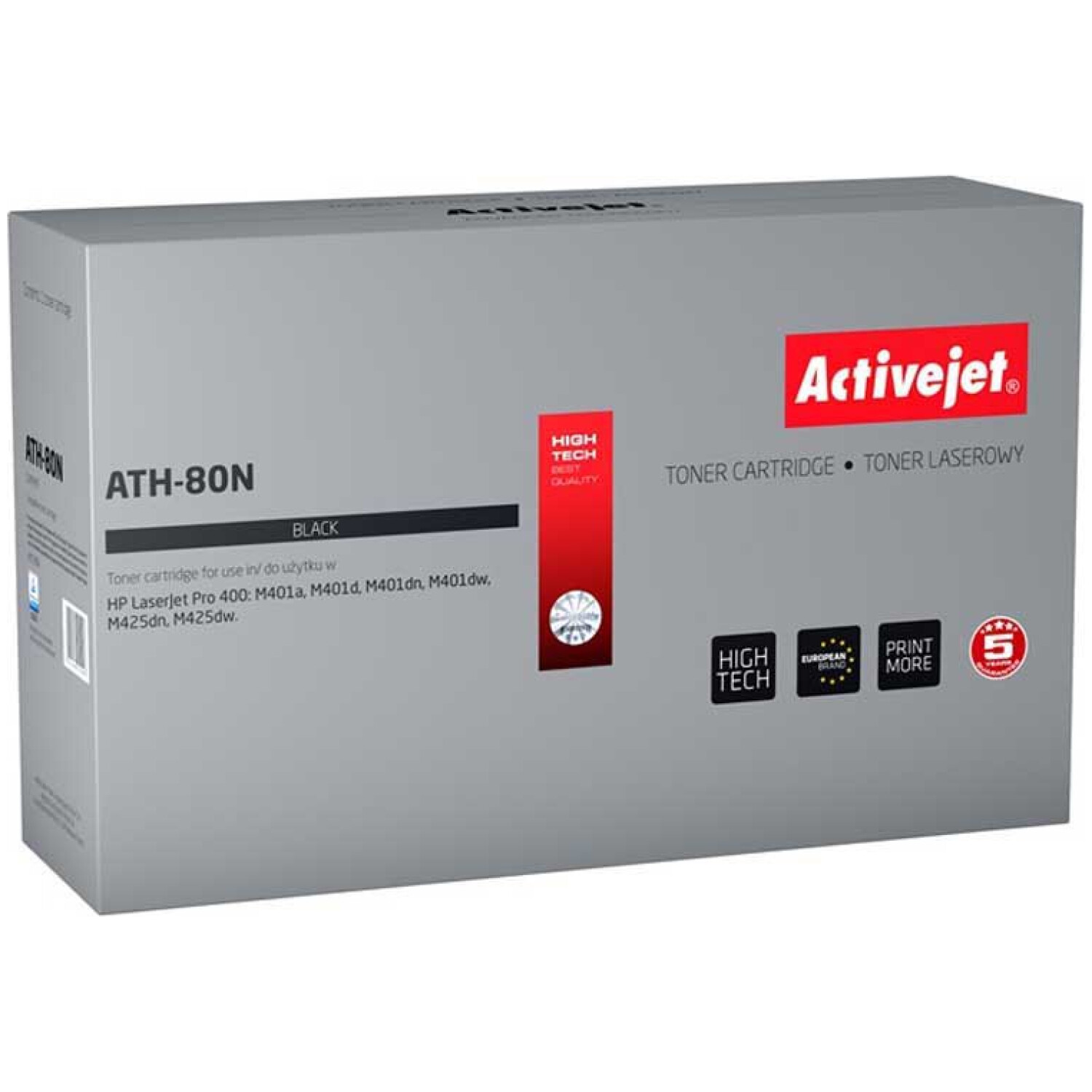 ActiveJet črn toner CF280A 80A 3500 strani