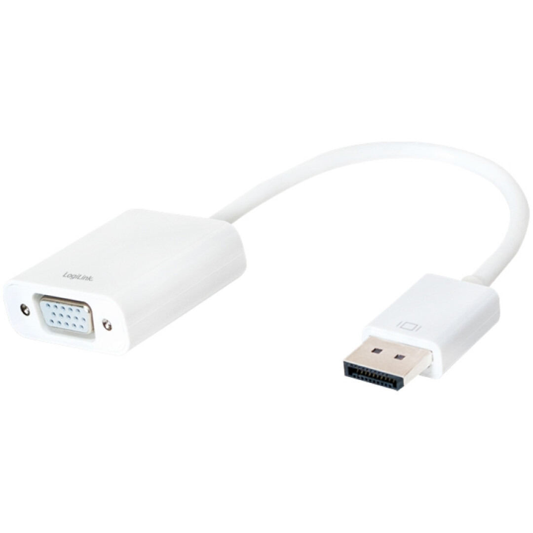 Adapter DisplayPort 1.2 (m) => VGA (ž) Logilink - 15cm (CV0059B)